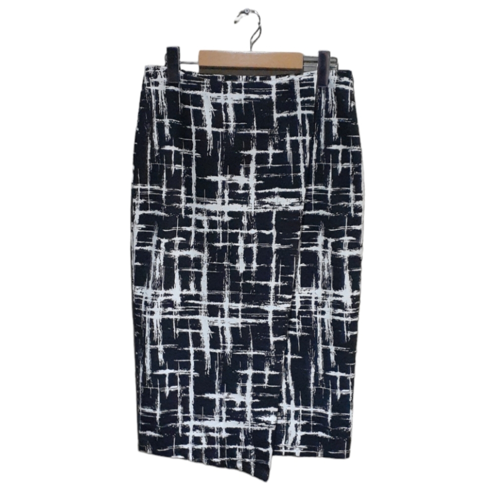 Jules & Leopold Women's Midi Skirt Black & White Size Small